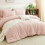 Twin Comforter Set Blush Pink 5-Piece 4