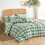Parure de lit en coton vichy pour lit queen 3