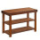 Banco Sapateira de Bambu com 3 Níveis 11,3x27,6x17,8 polegadas 1