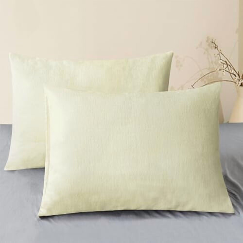 Housses de coussin en chenille 61 x 61 cm (lot de 2)