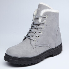Botas de nieve de invierno para mujer HWRETIE, botines casuales y cálidos con forro de felpa acogedor y suela antideslizante – Aptas para clima
