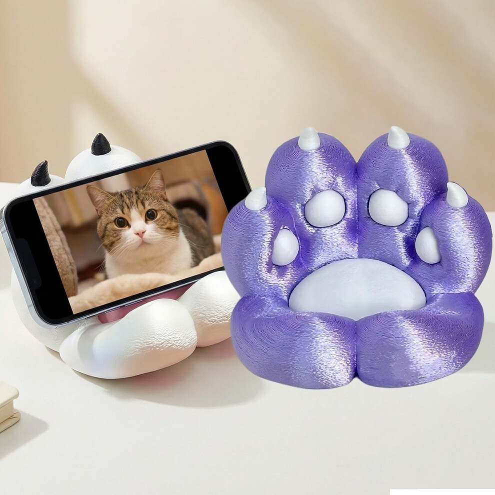 Cute Cat Claw Phone Holder - 360 Adjustable Desk & Car Stand, Strong Grip Silicone Holder For 4.7Â6.9 Inch Smartphones, Home Office 9149926137665
