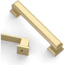 Kitchen Cabinet Handles Brushed Gold 3.75 Inch 10 Pack
