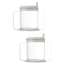 2pcs Spillproof Adult Sippy Cup with Handles, Independence Sip Cups for Adults