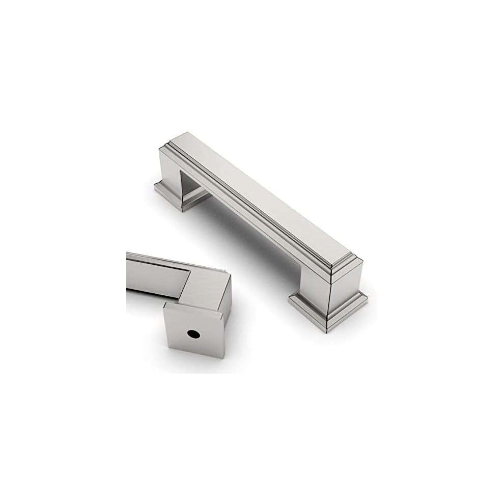 10 Pack 3 Inch(76Mm) Brushed Satin Nickel Kitchen Cabinet Handles Cabinet Pulls Kitchen Cabinet Hardware For Cupboard Drawer Pulls 9149926138136