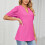 Camicette da donna eleganti e casual con scollo a V e maniche corte. 5