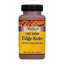 Edge Kote4oz Lichtbruine Leerrandverf – Flexibele, waterbestendige, halfglanzende verf voor schoenen, meubels, tassen, riemen – Compatibel met