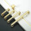 Brushed Gold Cabinet Pulls 3-inch Center 10-Pack 3