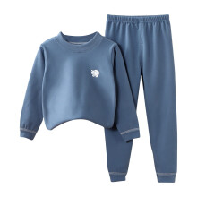 Barn Gutt Jente Fleece Lange Underbukser Høst Vinter Termisk Undertøy Sett Søt Pysjamas Barne Avslappet Genser Todelt Pysjamassett Barneklær