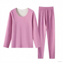 Női meleg flanel pizsama szett, plus size, kerek nyakú, vastag polár, hosszú ujjú, kényelmes plüss pizsama L-4XL, puha őszi/téli hálóruha