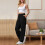 Παντελόνι lulshou Plus Size Cargo για γυναίκες, casual, φαρδύ, φαρδύ παντελόνι φόρμας, 8