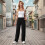 Παντελόνι lulshou Plus Size Cargo για γυναίκες, casual, φαρδύ, φαρδύ παντελόνι φόρμας, 4