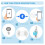 Inteligentný mini GPS tracker pre domáce zvieratá, deti, tašky, kľúče 8