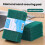 Boîte à goûter en silicone à double compartiment, réutilisable, 4