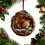 Skogsdyr-eikørn-ornament i akryl, 10 cm 2