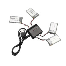 Stück 3,7 V 500 mAh wiederaufladbare LiPo-Akkus mit Ladegerät, kompatibel mit Syma X5c / X5sc RC-Quadrocopter