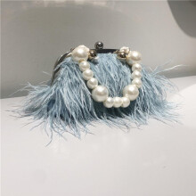 EASTIN 3 Color Feather Clutch Evening Handbag for Women Girl Ladies Party Dress Gifts