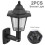 Vanntett utendørslampe, hvit, 2 stk., 11,20,5 cm 1