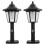 Vanntett utendørslampe, hvit, 2 stk., 11,20,5 cm 5