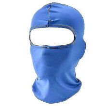 Masque de ski intégral bleu pour homme, cagoule noire, cache-cou