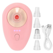 Elektrisches Sauggerät zur Mitesserentfernung und Akne-Entfernung für den Haushalt, Gesichtsporenreiniger (Pink)