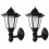 Vanntett utendørslampe, hvit, 2 stk., 11,20,5 cm 8