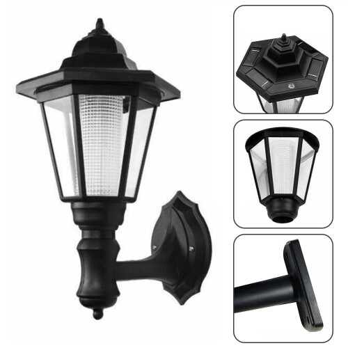 Vanntett utendørslampe, hvit, 2 stk., 11,20,5 cm 1