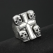 (style1-13) Bague Billy Hargrove Eddie Munson Hiphop Rock Pierre Noire Rétro pour Femmes et Hommes Cadeau de Soirée Bijou Accessoire