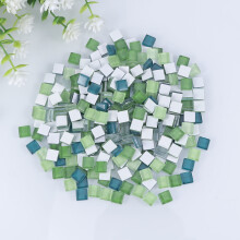 Glass Mosaic Tiles 300Pcs Assorted Colors Easy to Apply for Home Decoration and Crafts