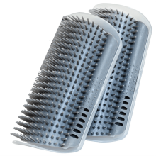 Extended (6.1Inch) 2 Pack Cat Self Groomer for Indoor Cats Face Scratchers Wall Corner Grooming Brush