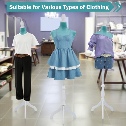 Green Adjustable Dress Form Mannequin 49"-63" with Tripod 2