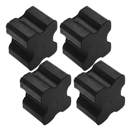 Conjunto de 4 espaçadores de borracha reforçados para molas helicoidais dianteiras, ajustáveis, para molas de 1 a 1,5 polegadas.