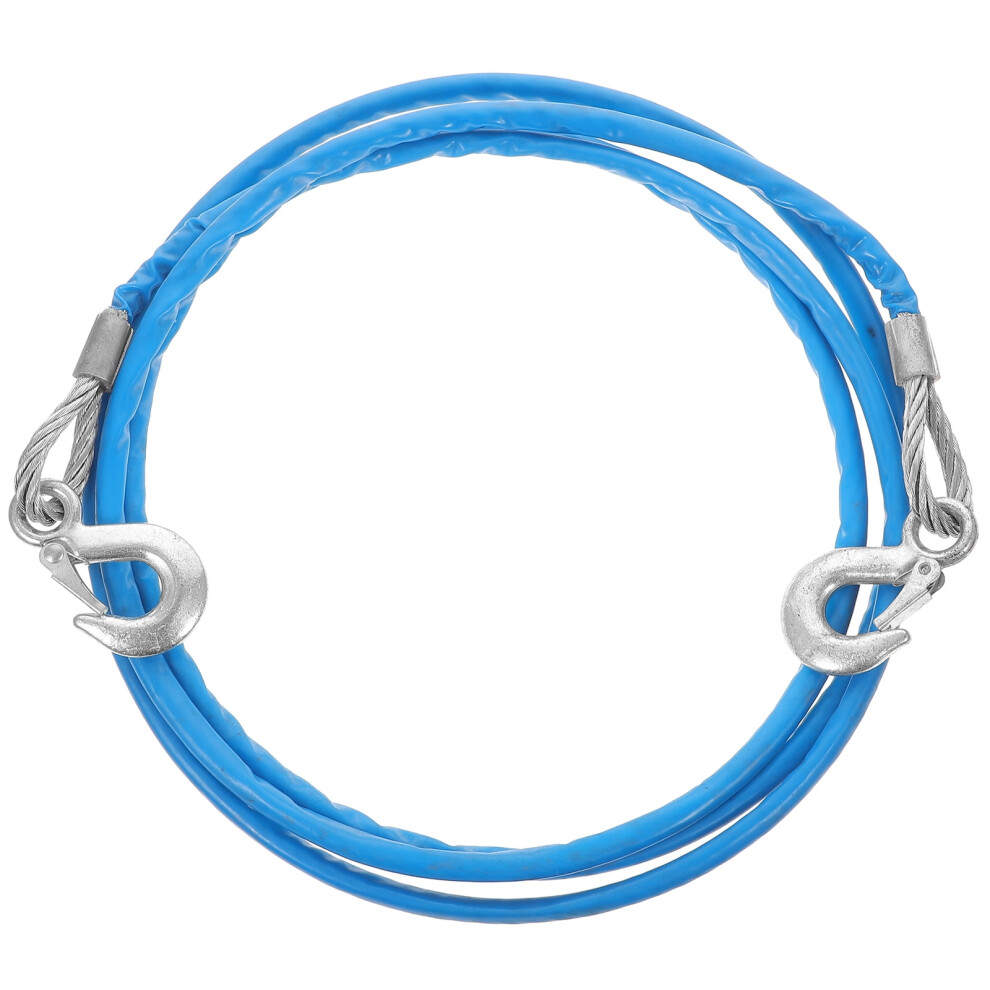 Fluorescent Car Towing Rope High Visibility Hauling Rope for Night Use 1 Pc Safety