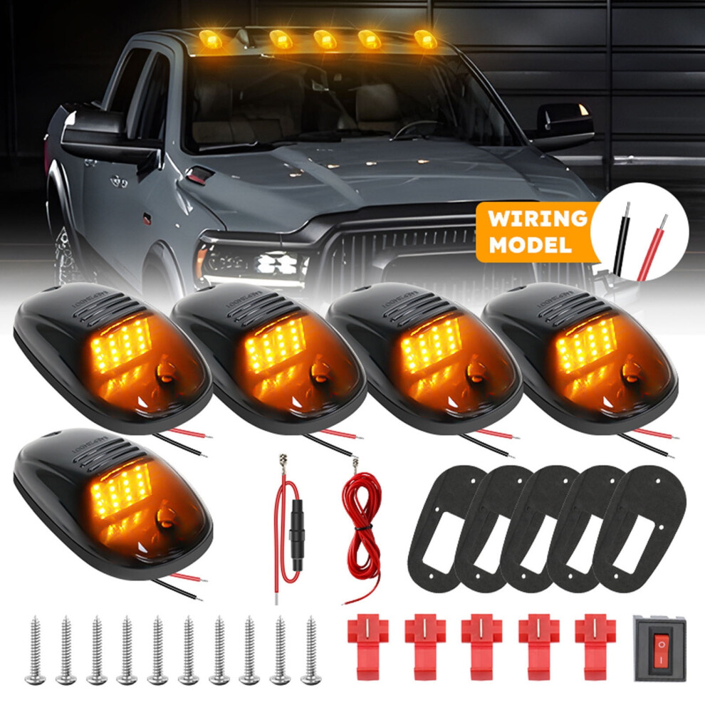 16Led Super Bright Truck Cab Marker - 12V Waterproof Easy Install Roof For Pickup, Suv, Truck, Rv, Trailer Light 9499224824652