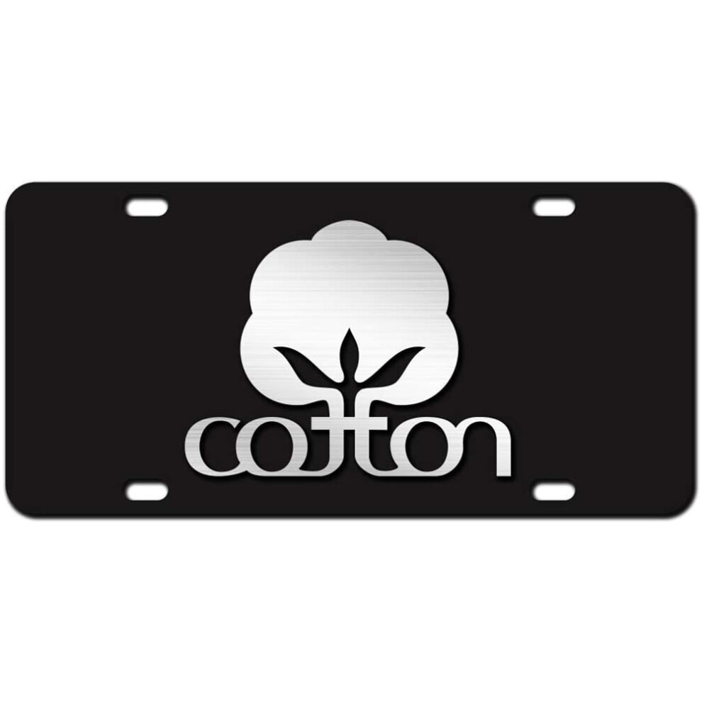 2D Cotton Farmer License Plate Aluminum Heavy Duty Made In Usa 9499224824713