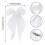 Fiocchi per capelli in raso con code lunghe, stile vintage francese, 20 pezzi 2