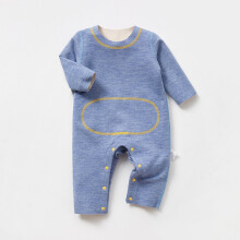 lulshou Baby-Strampler für Jungen und Mädchen, warmhaltender Body mit Knöpfen, einfarbig, im Angebot