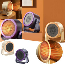 Mini calefactor portátil recargable para dormitorio y coche: eficiente en consumo energético, temperatura constante, soplador de aire caliente