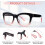Progressive Multifocus Reading Glasses for Women Men Blue Light Blocking Computer No Line Multifocal Readers 6