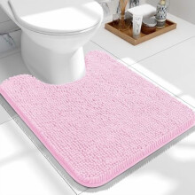 Tapis de bain en chenille 61 x 51 cm, antidérapant et absorbant