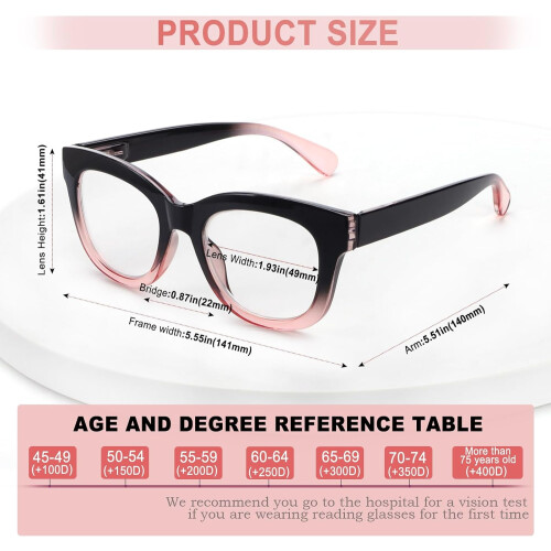 Progressive Multifocus Reading Glasses for Women Men Blue Light Blocking Computer No Line Multifocal Readers 1
