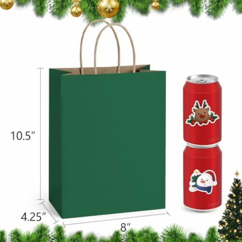 Presentpåsar av kraftpapper 8x4,25x10,5 cm 100-pack 1