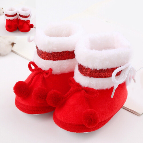 Μόδα για μωρά παπούτσια με ζεστές επίπεδες μπότες, τσάντα με μαλακή σόλα, για