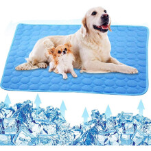 Dog Cooling Mat, Pet Dog Self Cooling Pad, Ice Silk Washable Summer Cooling Mat for Dogs Cats, Kennels, Crates and Beds