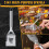 Conjunto de 3 peças de utensílios para churrasco em aço inoxidável reforçado de 16 polegadas – Compatível com todos os tipos de 3