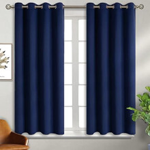 Perdele opace, 117x160 cm, set de 2, din poliester, termice