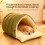 Cozy Monster Cat Bed για Μικρά Σκυλιά & Γάτες – Αφαιρούμενη/Πλένουσα Σκηνή Χειμερινής 4