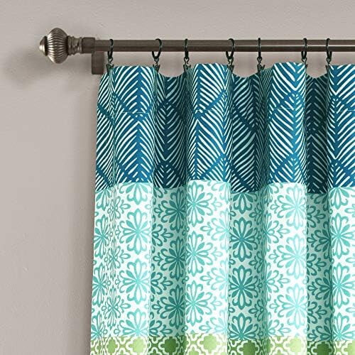 Boho gestreepte gordijnpanelen 52" B x 84" L (paar) 1