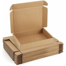 Brauner Wellpapp-Versandkarton, 11 x 8 x 2 Zoll, 25er-Packung