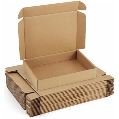 Shipping Boxes 11x8x2 Inch Brown Corrugated 25 Pack